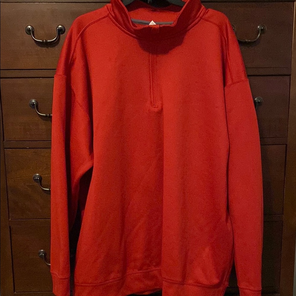 Gildan Red Zip Up Sweater
